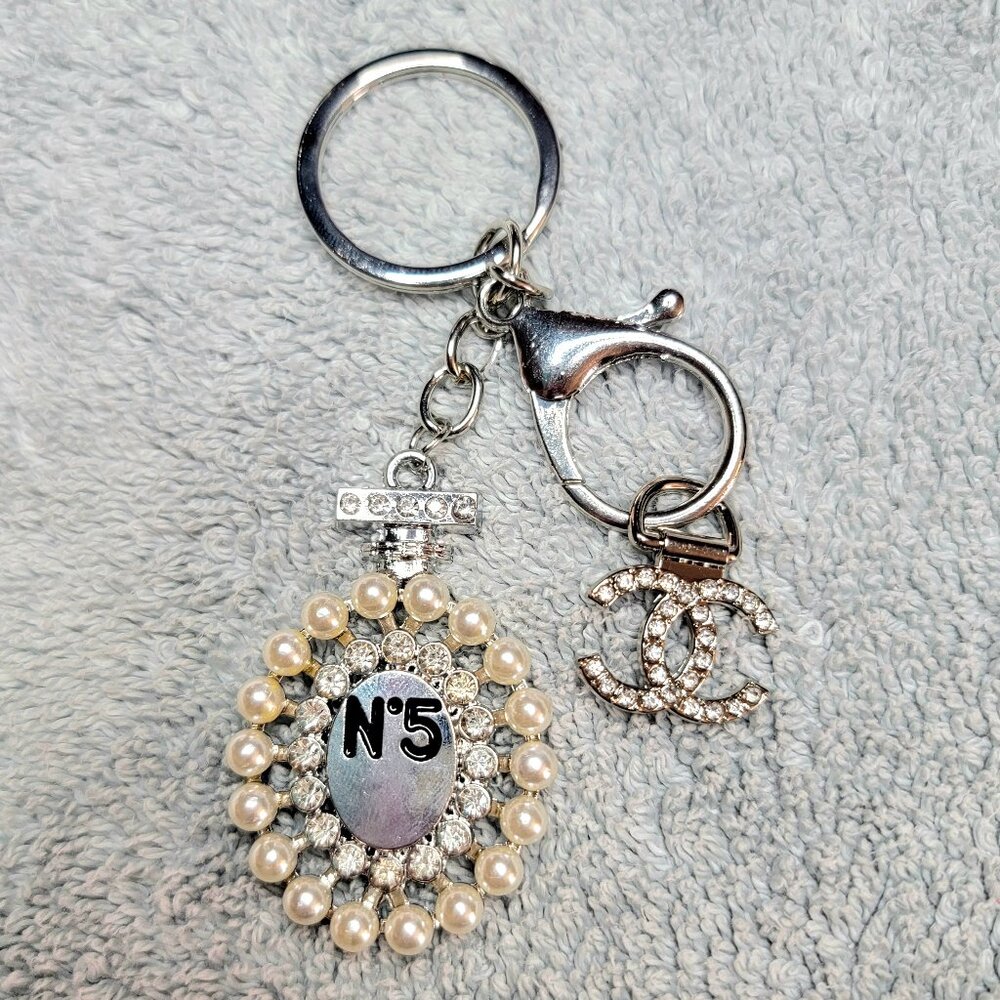 CHANEL Authentic Double C's Stamped Purse Charm, 2 Pcs. Set ~ NWOT